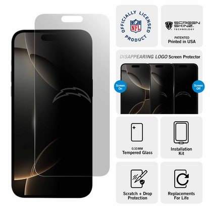 Los Angeles Chargers iPhone Clear Screen Protector