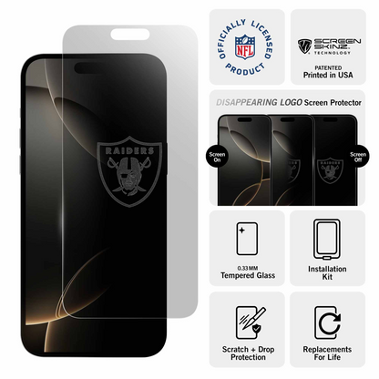 Las Vegas Raiders iPhone Clear Screen Protector