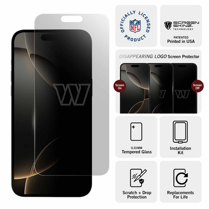 Washington Commanders iPhone Clear Screen Protector