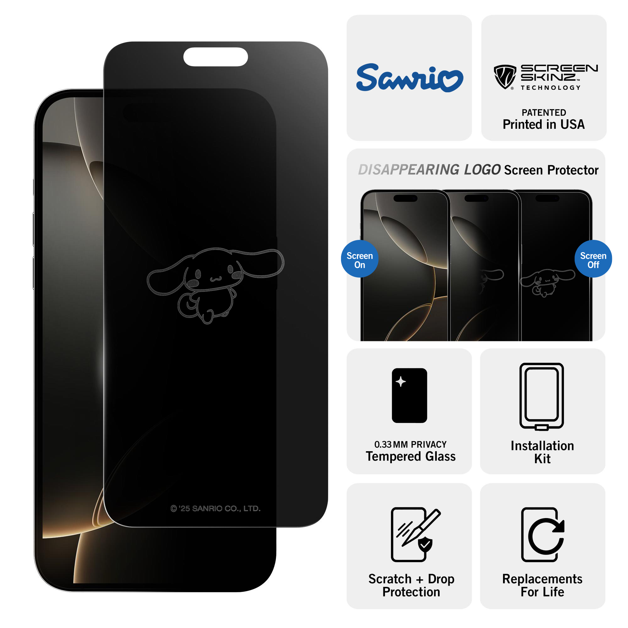 Cinnamoroll Standing Privacy Screen Protector
