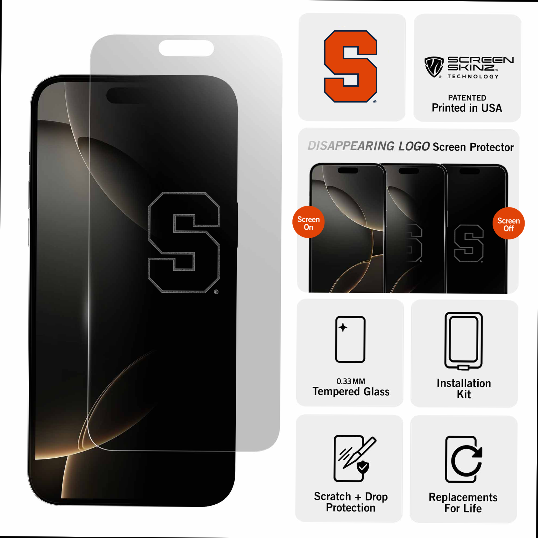 Syracuse Orange Clear Screen Protector