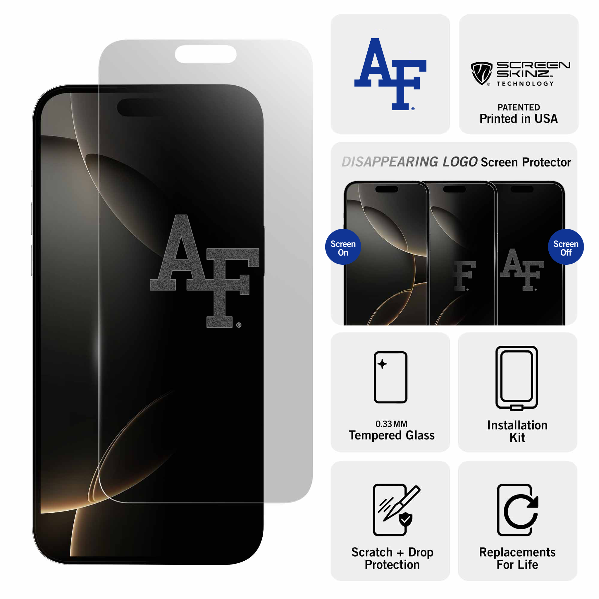 Air Force Falcons Clear Screen Protector