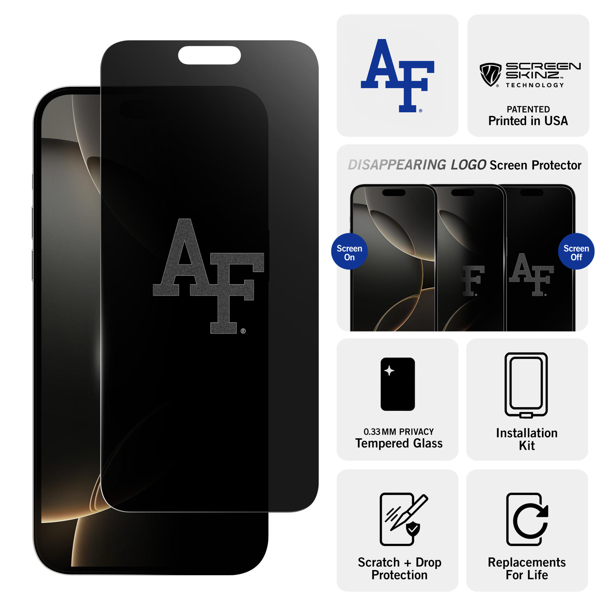 Air Force Falcons Privacy Screen Protector