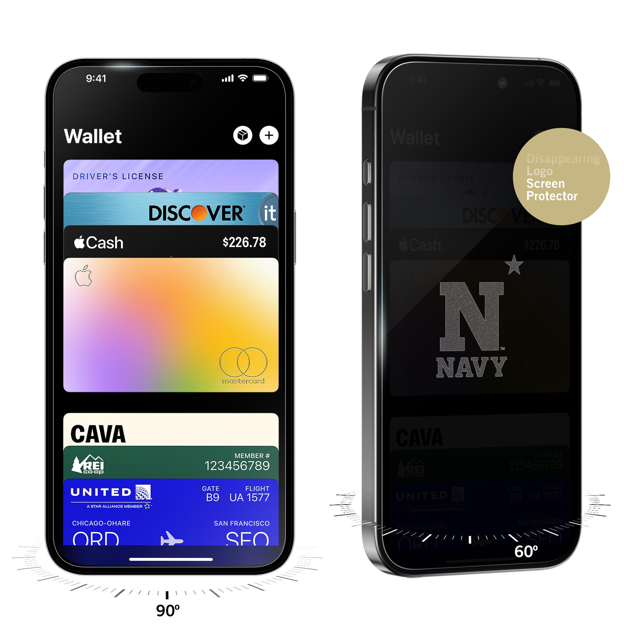Navy Midshipmen Privacy Screen Protector