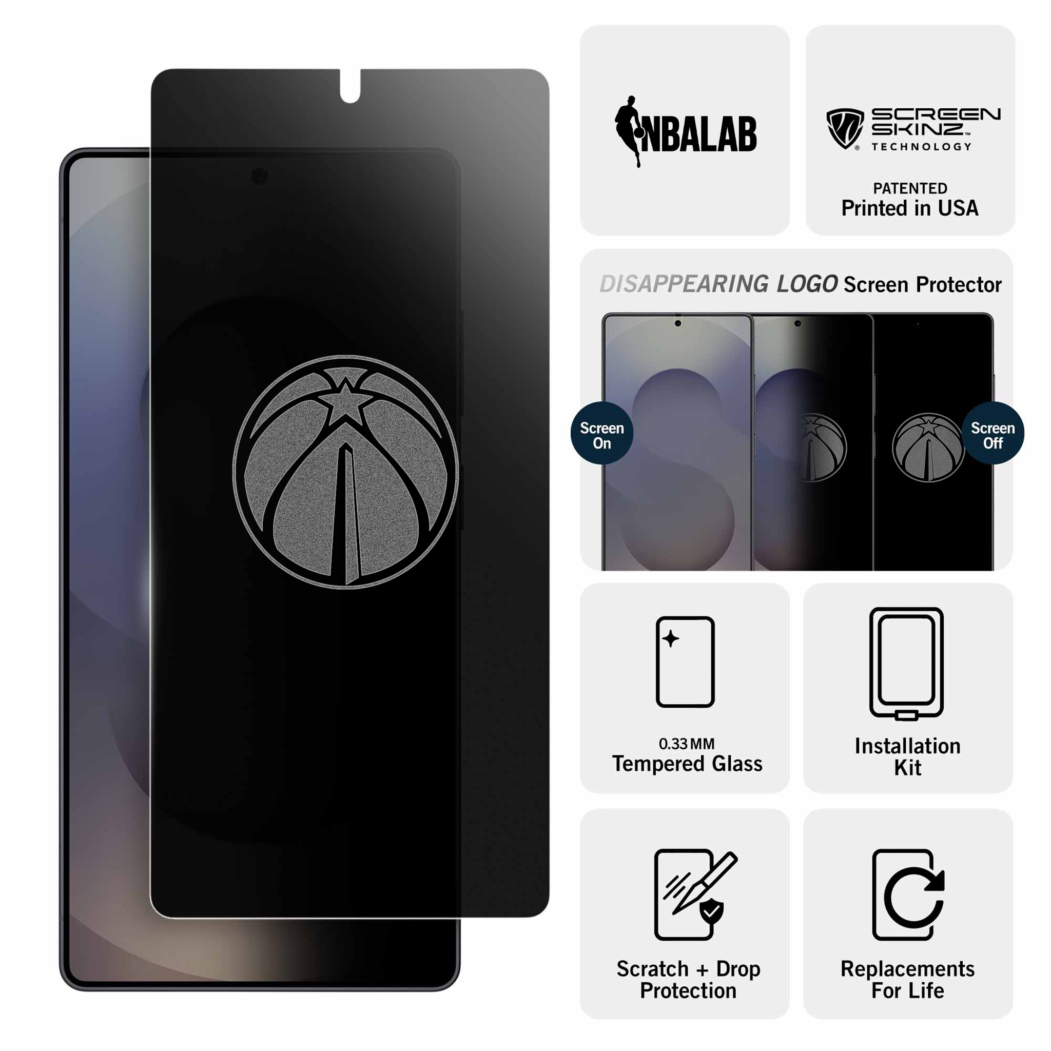 Washington Wizards Samsung Privacy Screen Protector