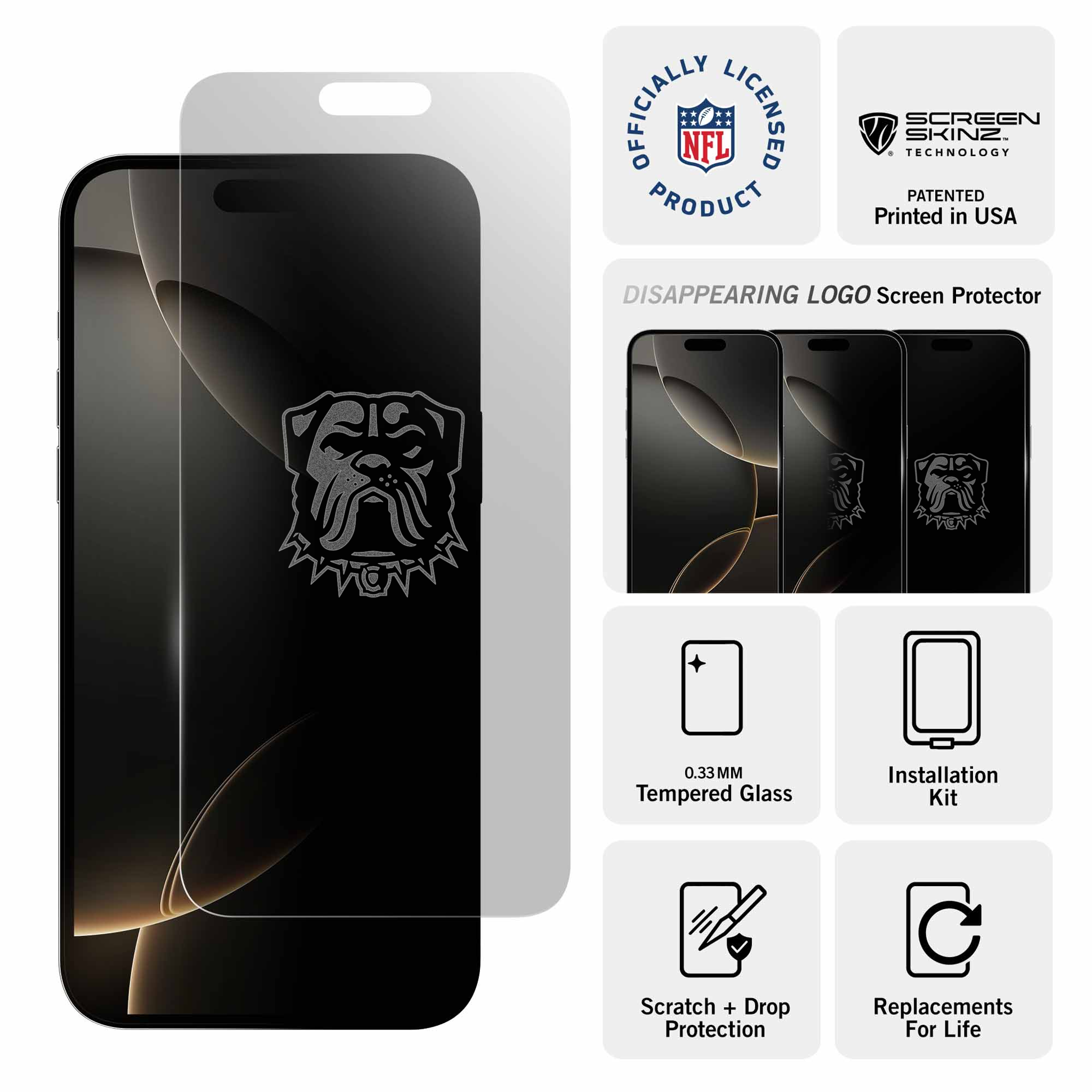 Cleveland Browns iPhone Clear Screen Protector